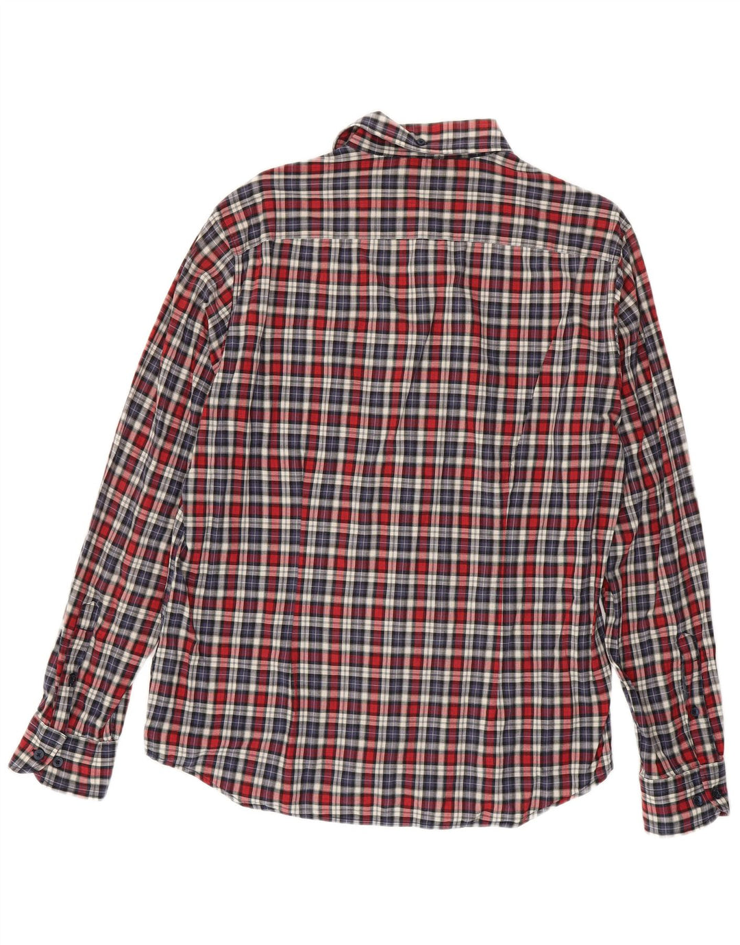 Gas Herrenhemd XL, rot kariert, Baumwolle