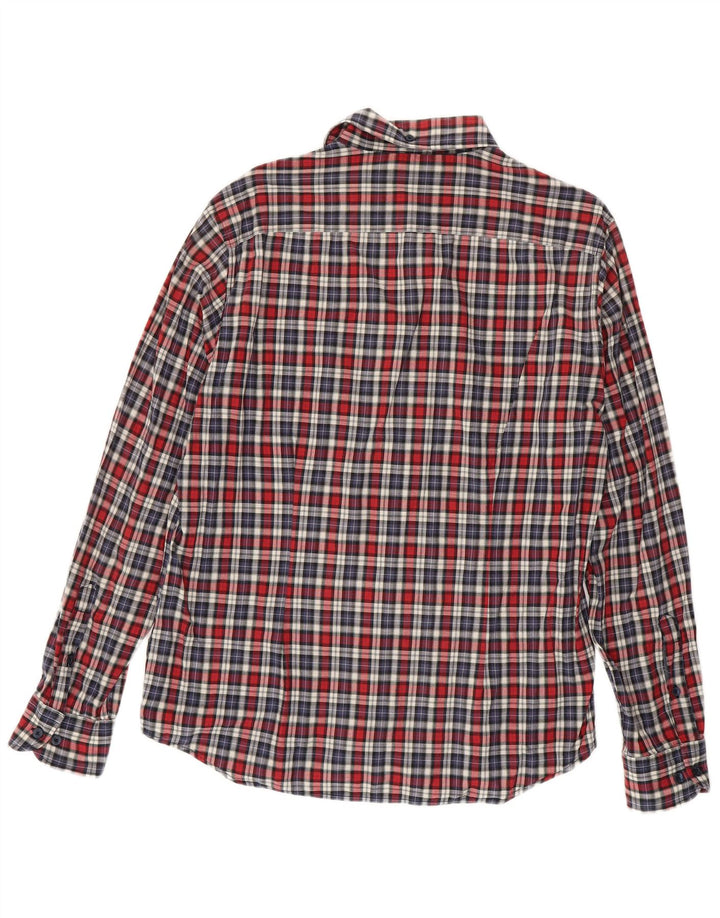 Gas Herrenhemd XL, rot kariert, Baumwolle
