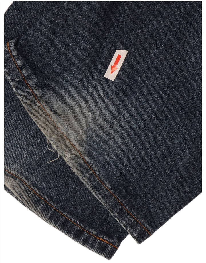 Marks & Spencer Herren Blue Harbor Straight Jeans W40 L33 Blaue Baumwolle