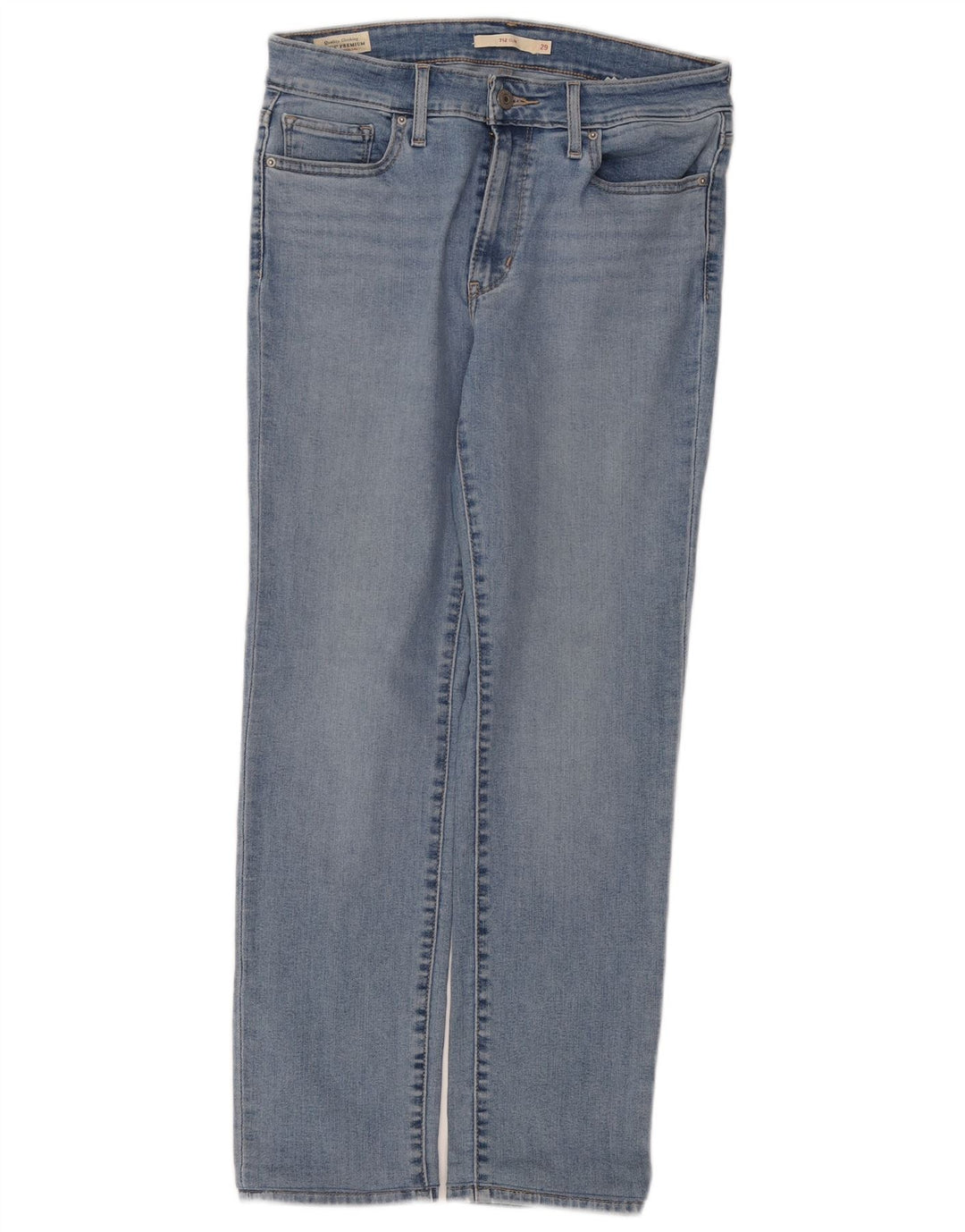 LEVI'S Damen 712 Slim Jeans W29 L27 Blaue Baumwolle