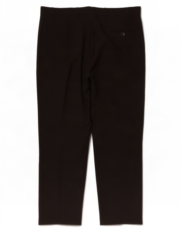 Gerade Herren-Anzughose von Marks & Spencer, W38, L29, schwarzes Polyester