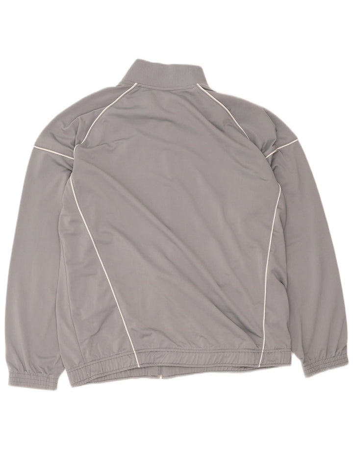 Nike Herren-Trainingsanzugoberteil, UK-Größe 41/43, großes graues Polyester