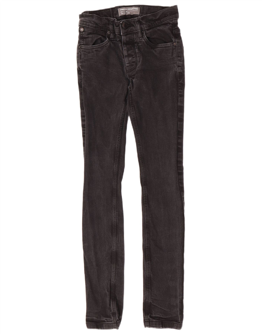 French Connection Slim-Jeans für Herren, W28, L32, schwarze Baumwolle