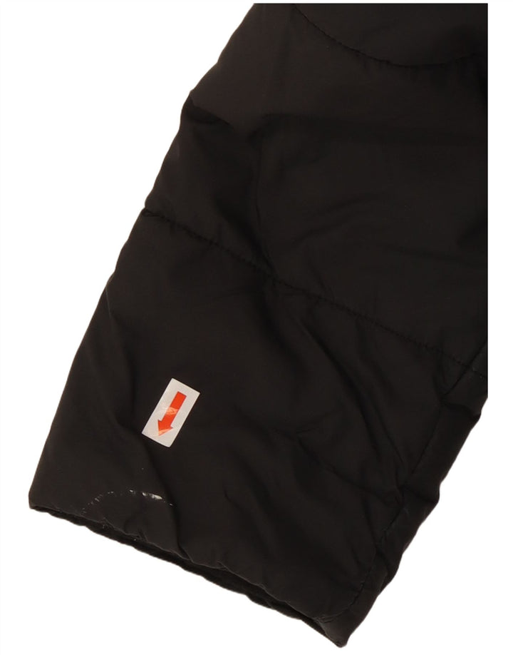 ADIDAS Wattierte Damenjacke mit Kapuze, UK 8, Größe S, Schwarz, Polyester