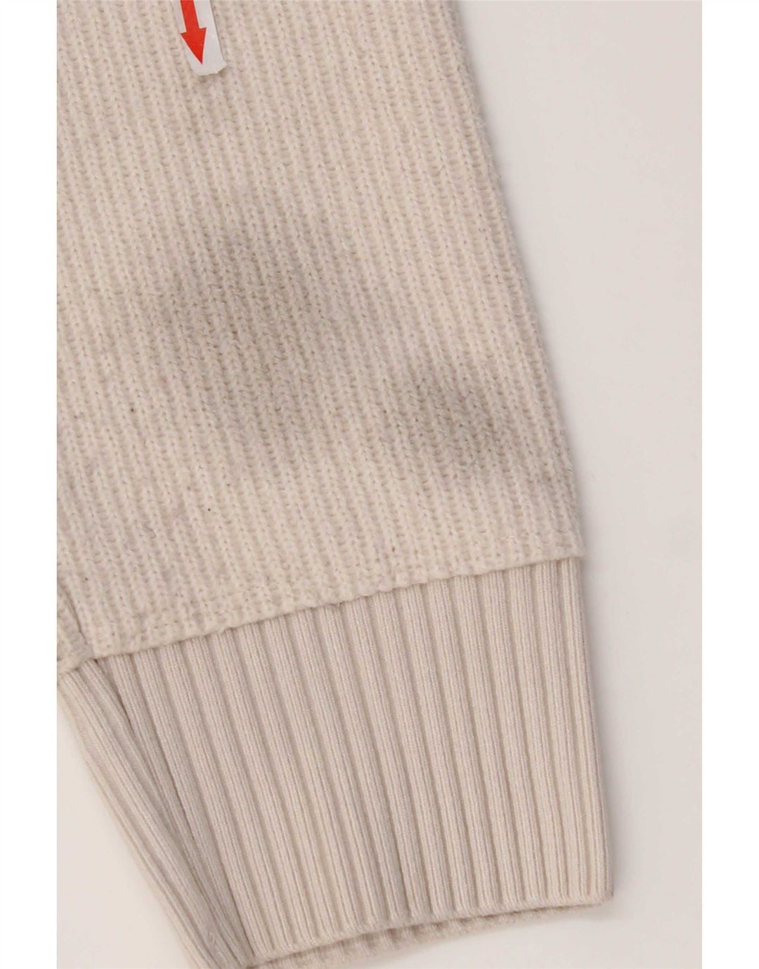 Zara Damen-Pullover mit Rundhalsausschnitt, Gr. 14, Medium, gebrochenes Weiß, Polyester