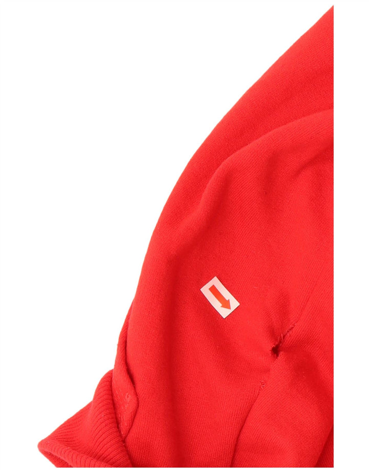 CHAMPION Mens Graphic Hoodie Jumper Medium Red