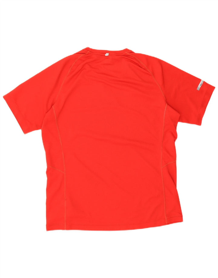 Nike Herren Dri Fit T-Shirt Top, großes rotes Polyester