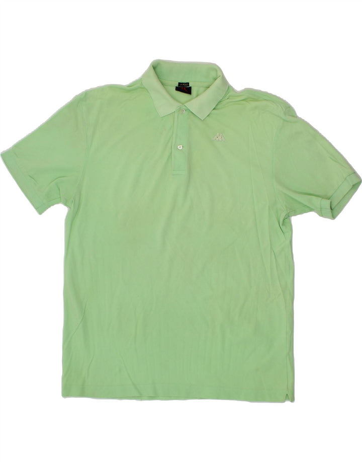 KAPPA Mens Polo Shirt Large Green Vintage Kappa and Second-Hand Kappa from Messina Hembry 