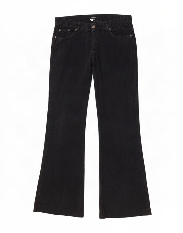 Zara Damen Flare Cordhose EU 38 Small W28 L30 Marineblaue Baumwolle