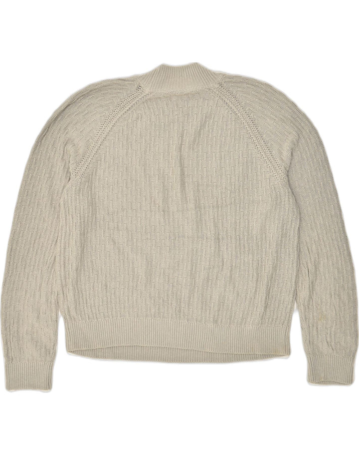 FAT FACE Womens Turtle Neck Jumper Sweater UK 20 2XL Grey Cotton | Vintage Fat Face | Thrift | Second-Hand Fat Face | Used Clothing | Messina Hembry 