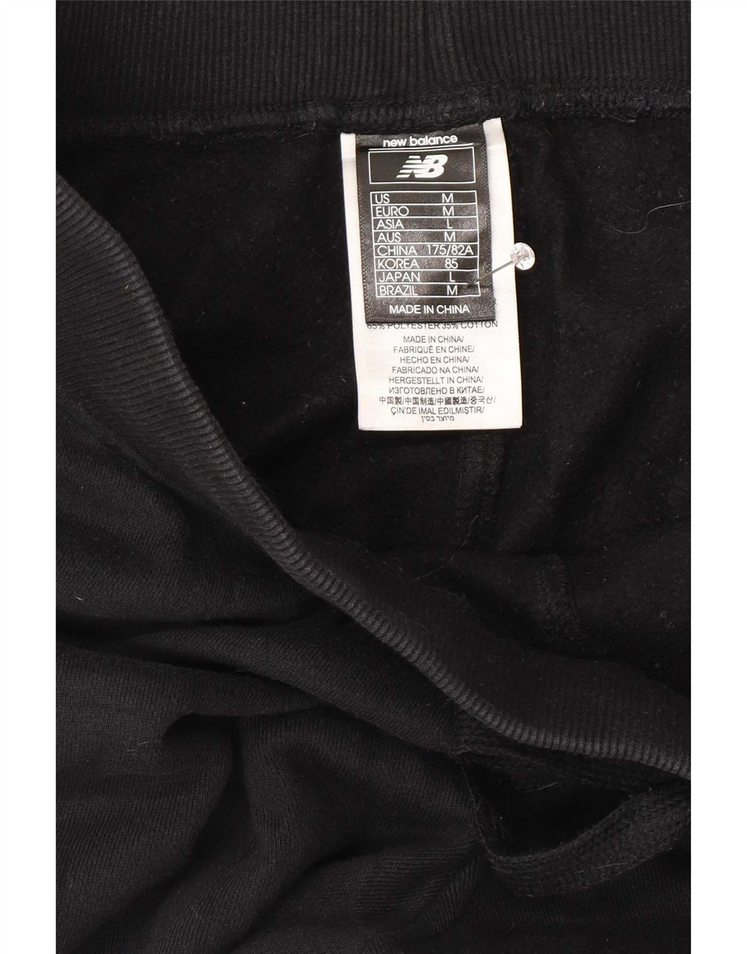 New Balance Herren-Trainingshose, Jogginghose, mittelschwarz, Baumwolle