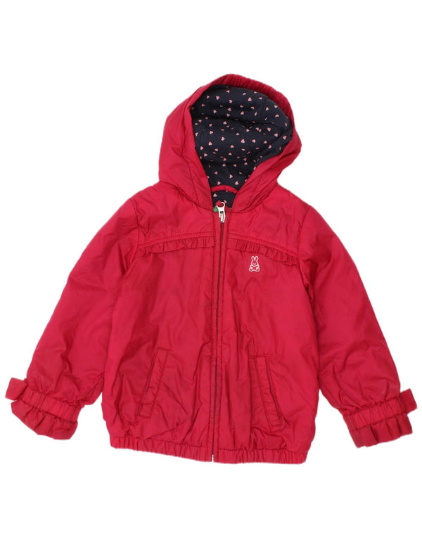 BENETTON Windjacke mit Kapuze für Mädchen, 3–4 Jahre, Rot