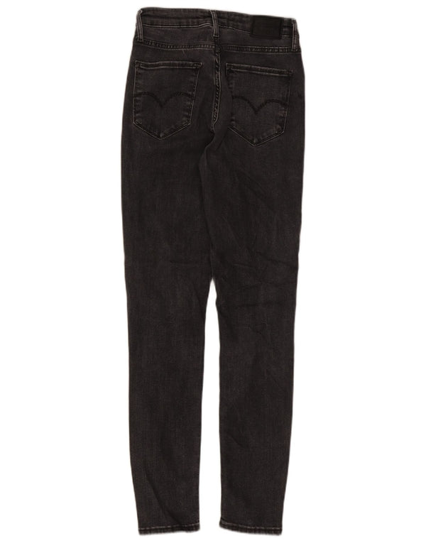 Levi's Damen 721 High Rise Skinny Jeans W26 L30 Graues Lycra