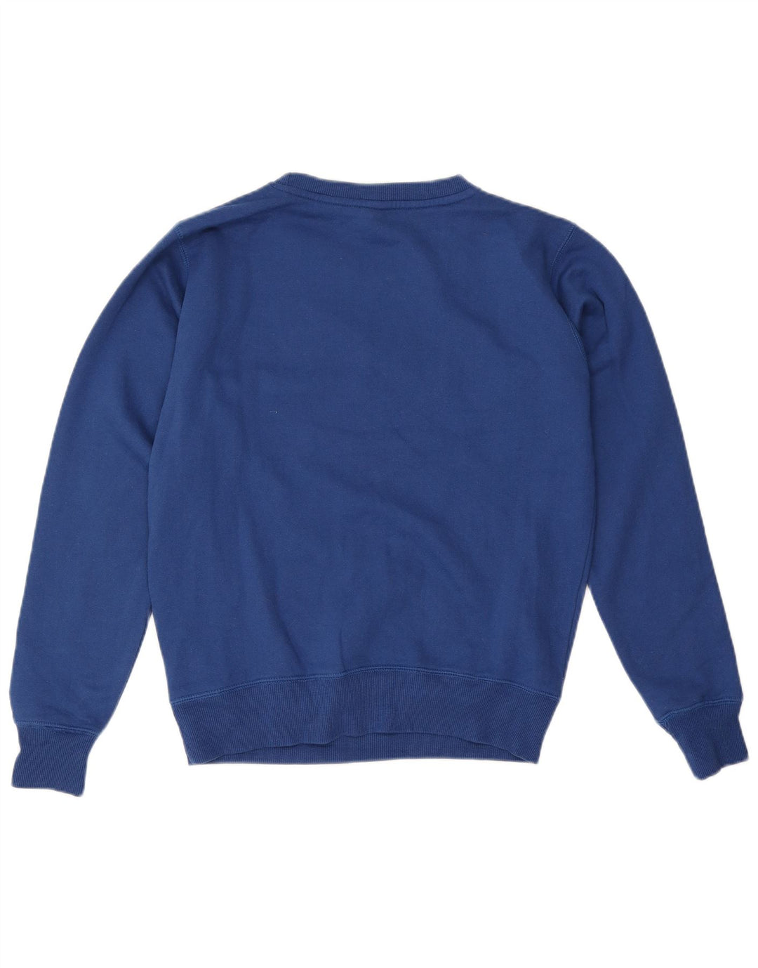 Bench Damen Grafik-Sweatshirt-Pullover UK 12 Mittelblaue Baumwolle