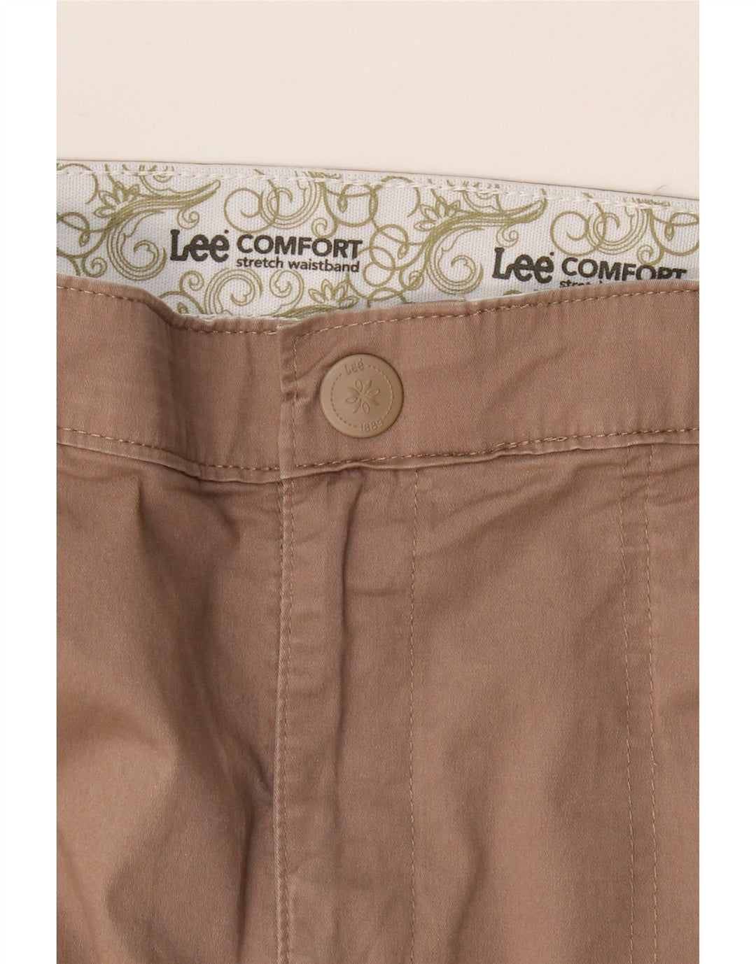 LEE Womens Capri Cargo Trousers US 10 Large W32 L21 Brown Cotton Vintage Lee and Second-Hand Lee from Messina Hembry 