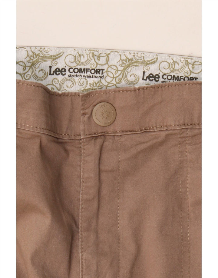 LEE Womens Capri Cargo Trousers US 10 Large W32 L21 Brown Cotton Vintage Lee and Second-Hand Lee from Messina Hembry 