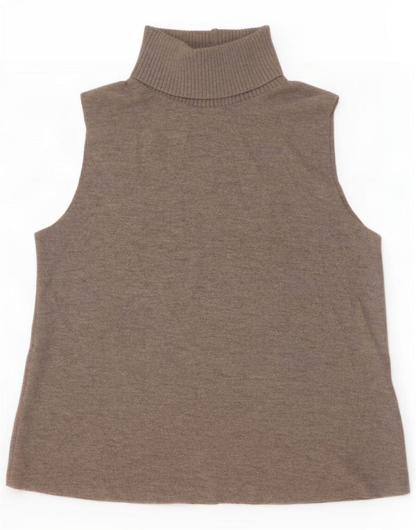 Zara Damen Weste Tank Top UK 16 Large Grau