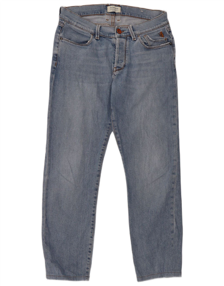 Jeckerson Damen Straight Jeans W29 L27 Blaue Baumwolle