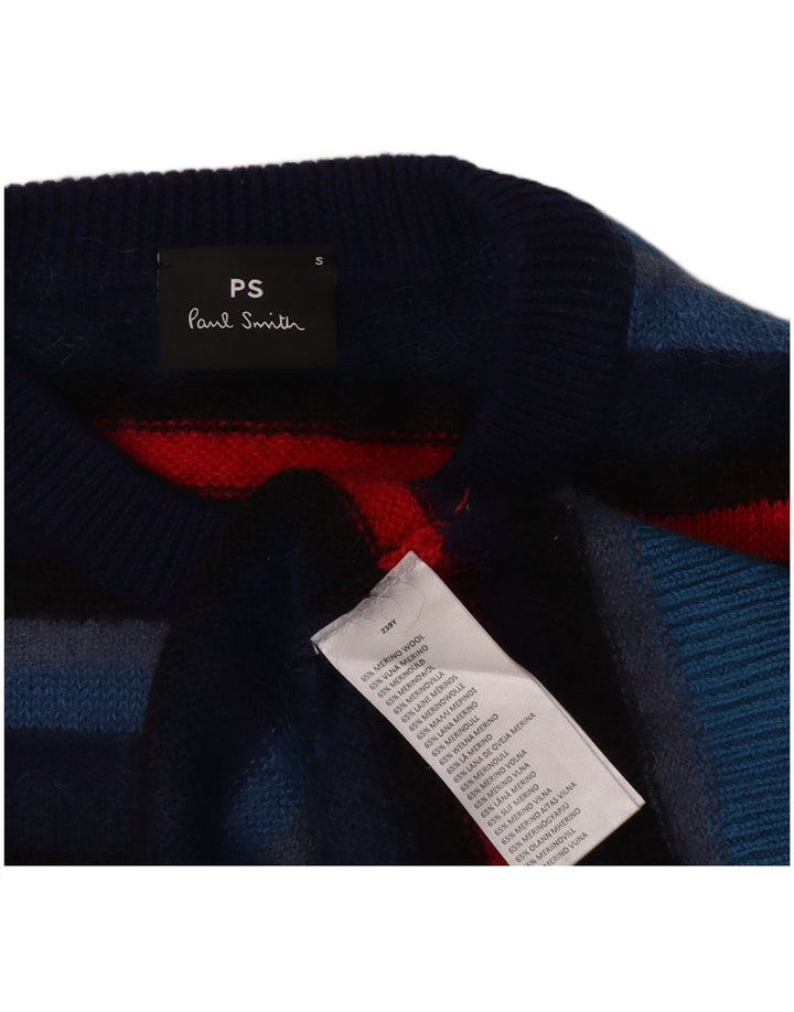Paul Smith Damen-Pullover mit Rundhalsausschnitt, Gr. 10, Größe S, mehrfarbig