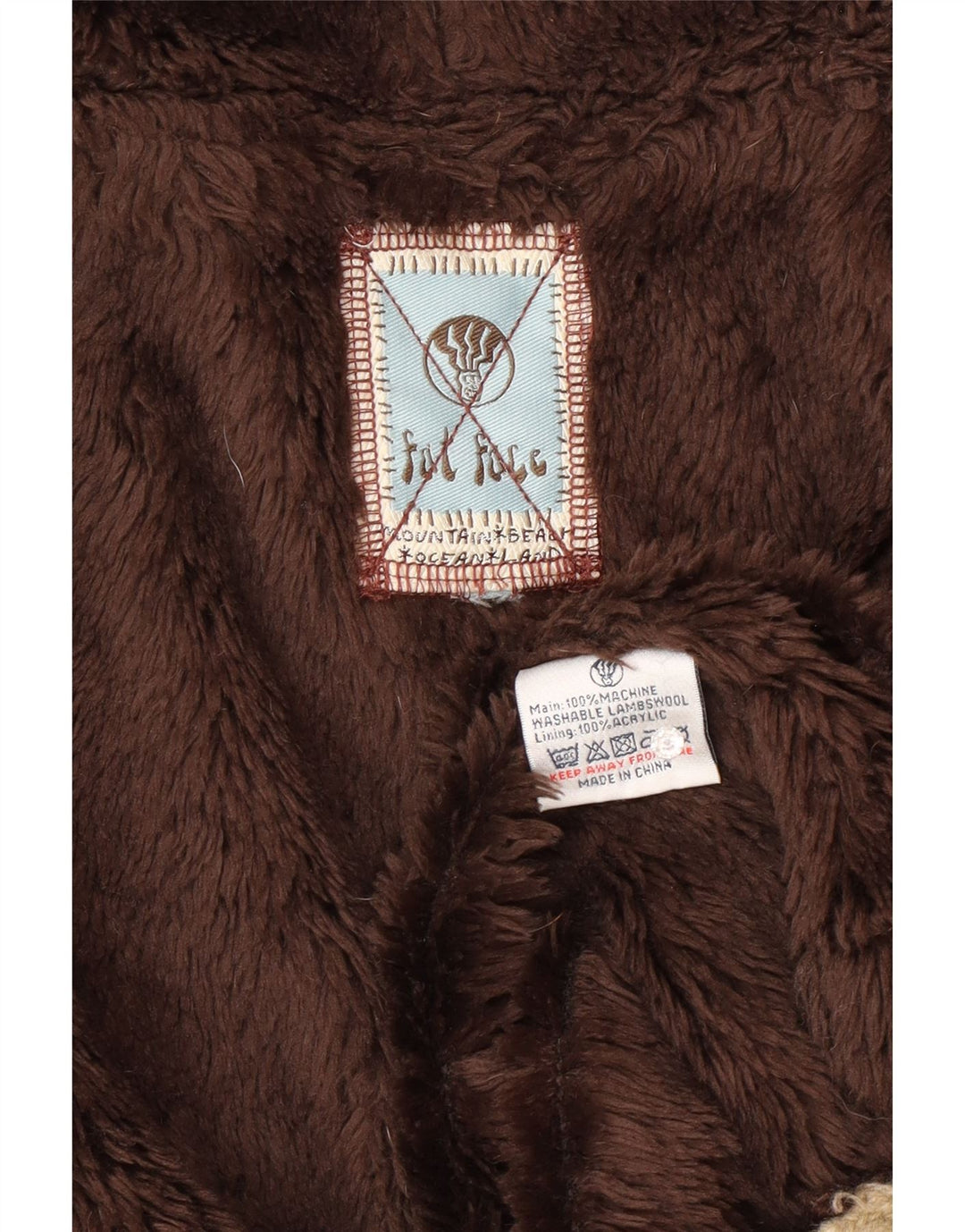 Fat Face Damen-Strickjacke mit Kapuze, UK 14, mittelbeige Lammwolle