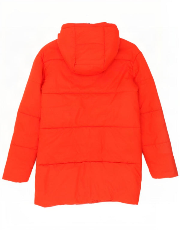 Nike Damen Übergroßer grafischer reversibler gepolsterter Mantel UK 10 Small Orange