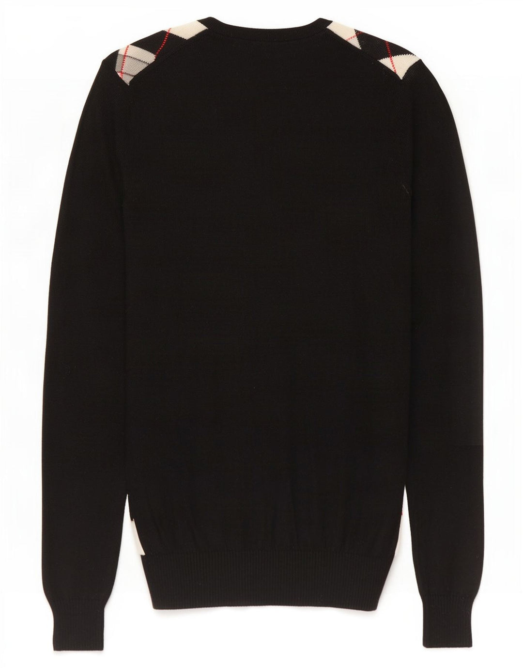 Lacoste Damen-Pullover mit V-Ausschnitt, Größe 40, mittelschwarz, Argyle/Diamant