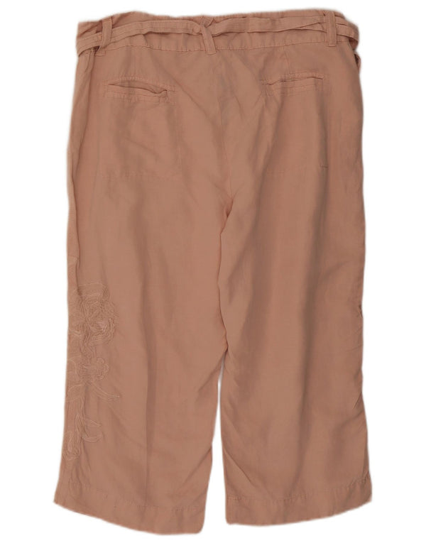 Marks & Spencer Damen Caprihose UK 16 Large W34 L20 Rosa Lycra