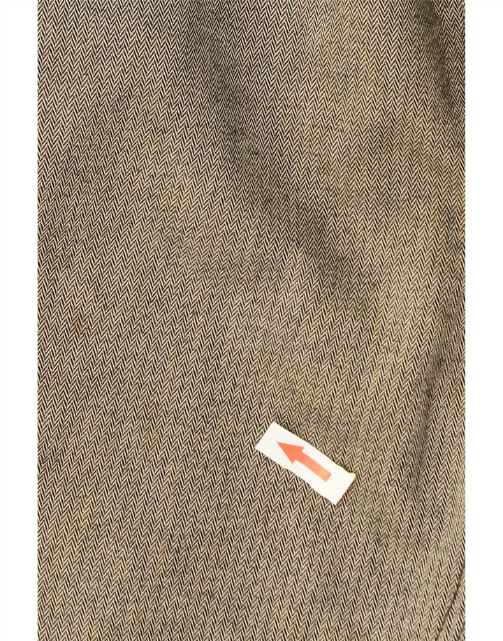 Calvin Klein Herren Straight Cargo Hose W36 L34 Graues Fischgrätenmuster