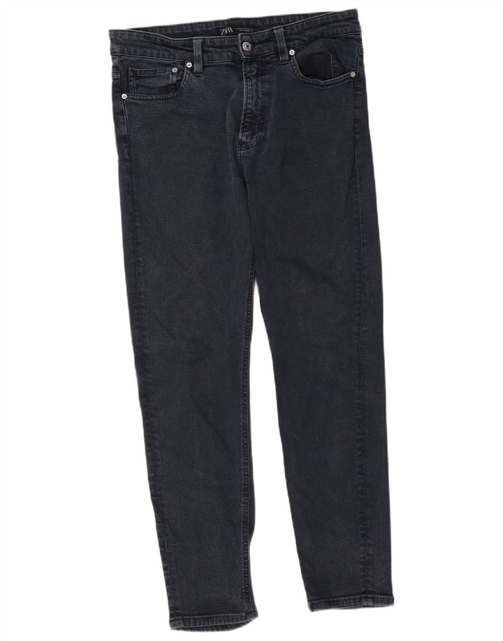 Zara Herren Slim Jeans EU 42 Large W32 L29 Marineblau