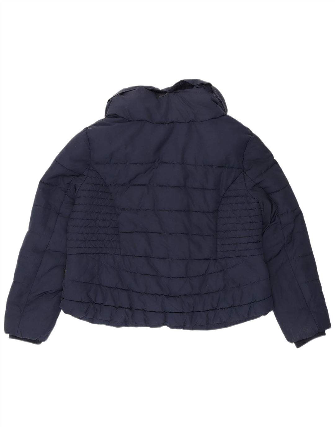 Marks & Spencer Damen Wattierte Jacke UK 16 Large Marineblau Polyester