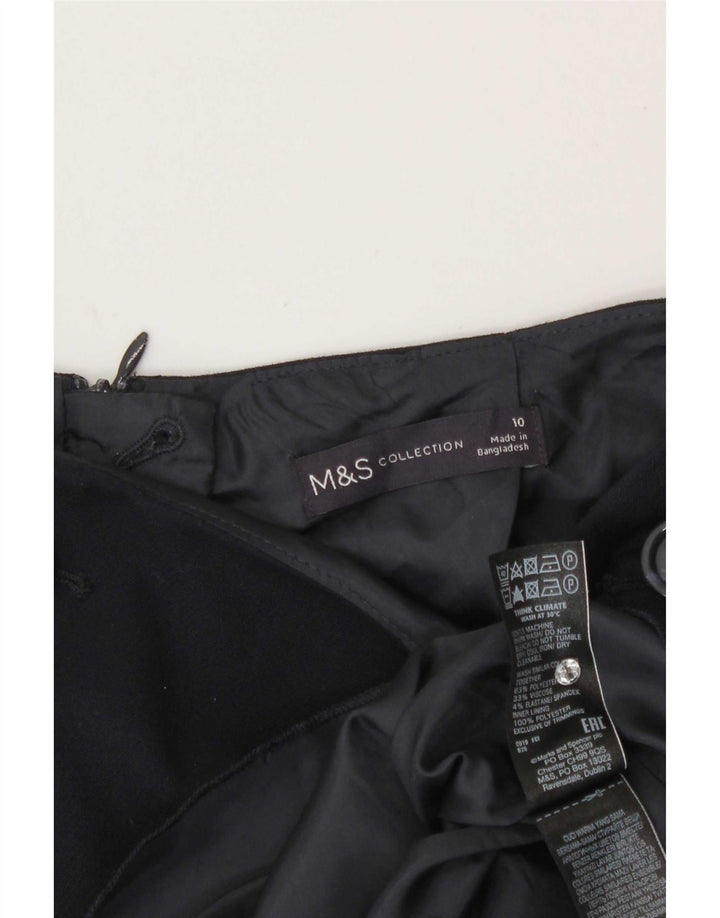 Marks & Spencer Damen Minirock UK 10 Small W28 Marineblaues Polyester