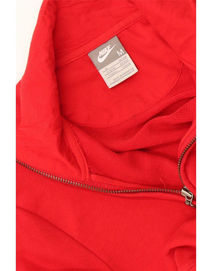 Nike Damen-Trainingsanzug-Top-Jacke UK 10/12 Mittelrot