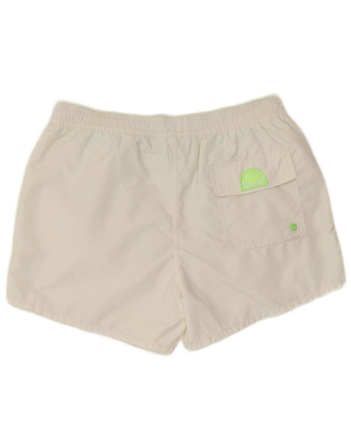 Sundek Herren Badeshorts Mittelweißes Nylon