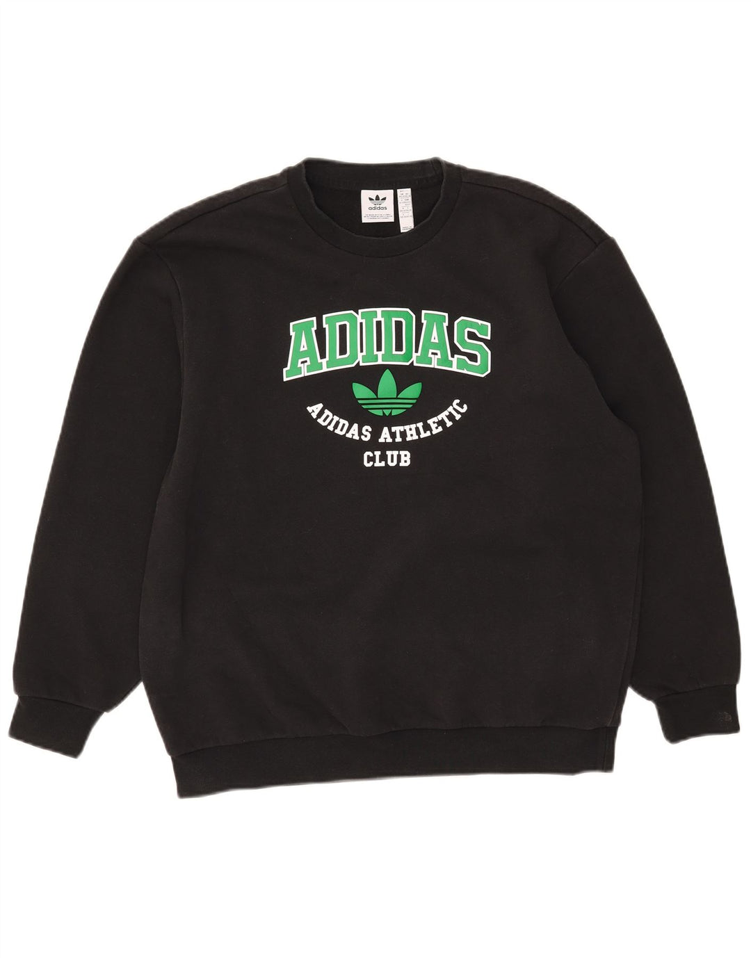 Adidas Herren Graphic Oversized Sweatshirt Pullover 2XS Schwarz Baumwolle