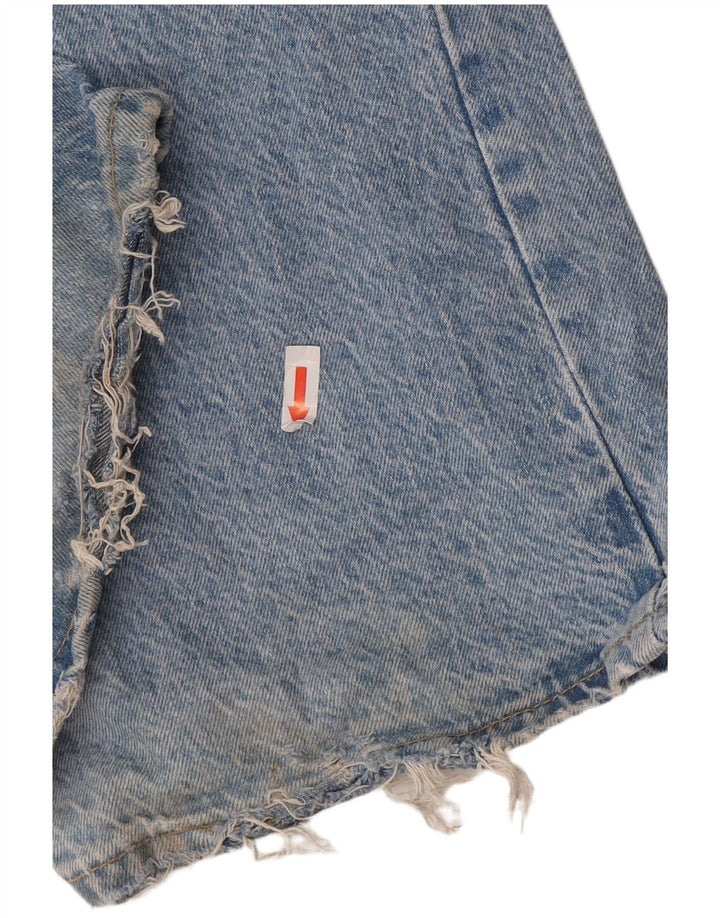 Zara Damen Straight Jeans EU 38 Small W30 L32 Blaue Baumwolle