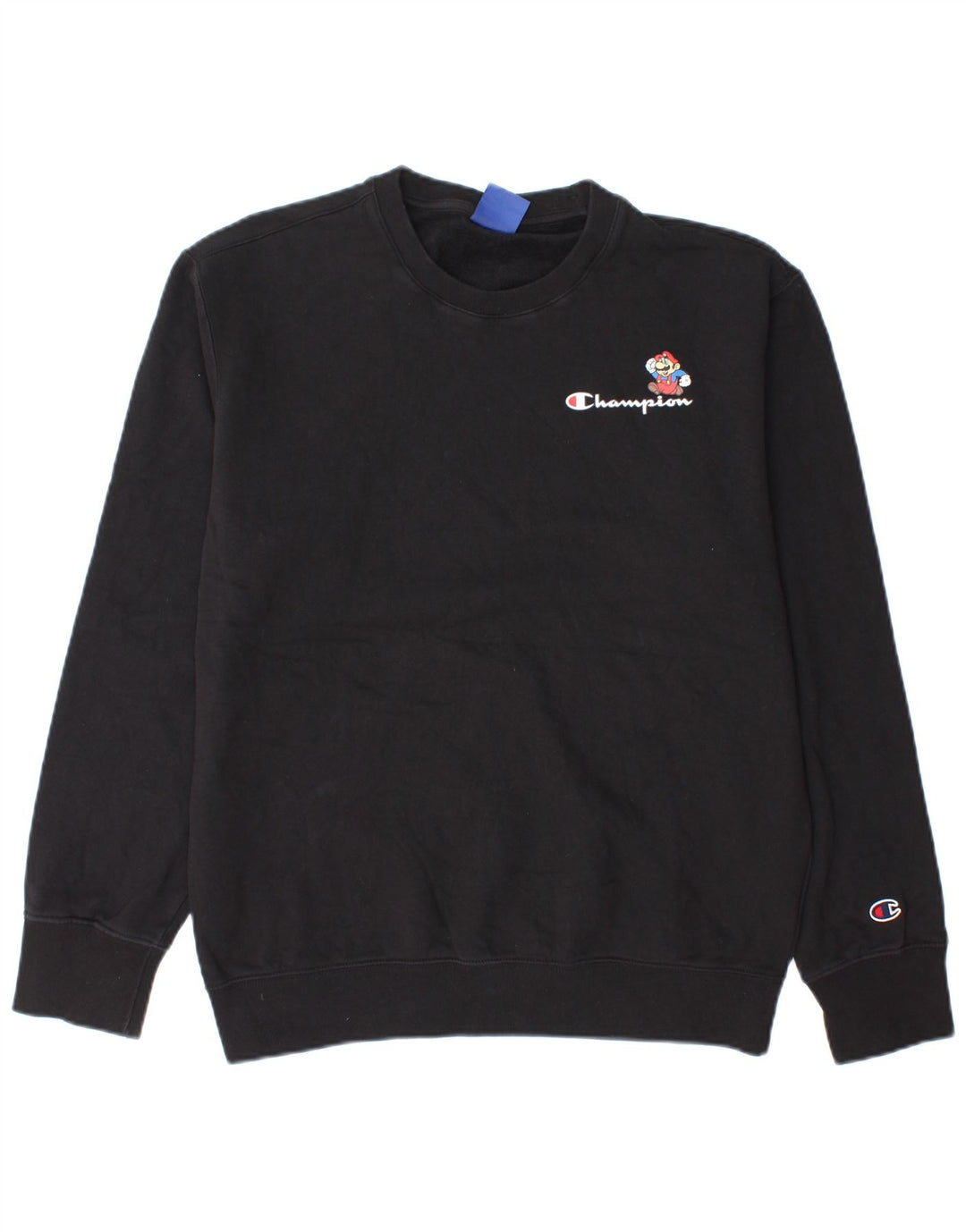 Champion Herren-Sweatshirt mit Grafik, groß, aus schwarzer Baumwolle