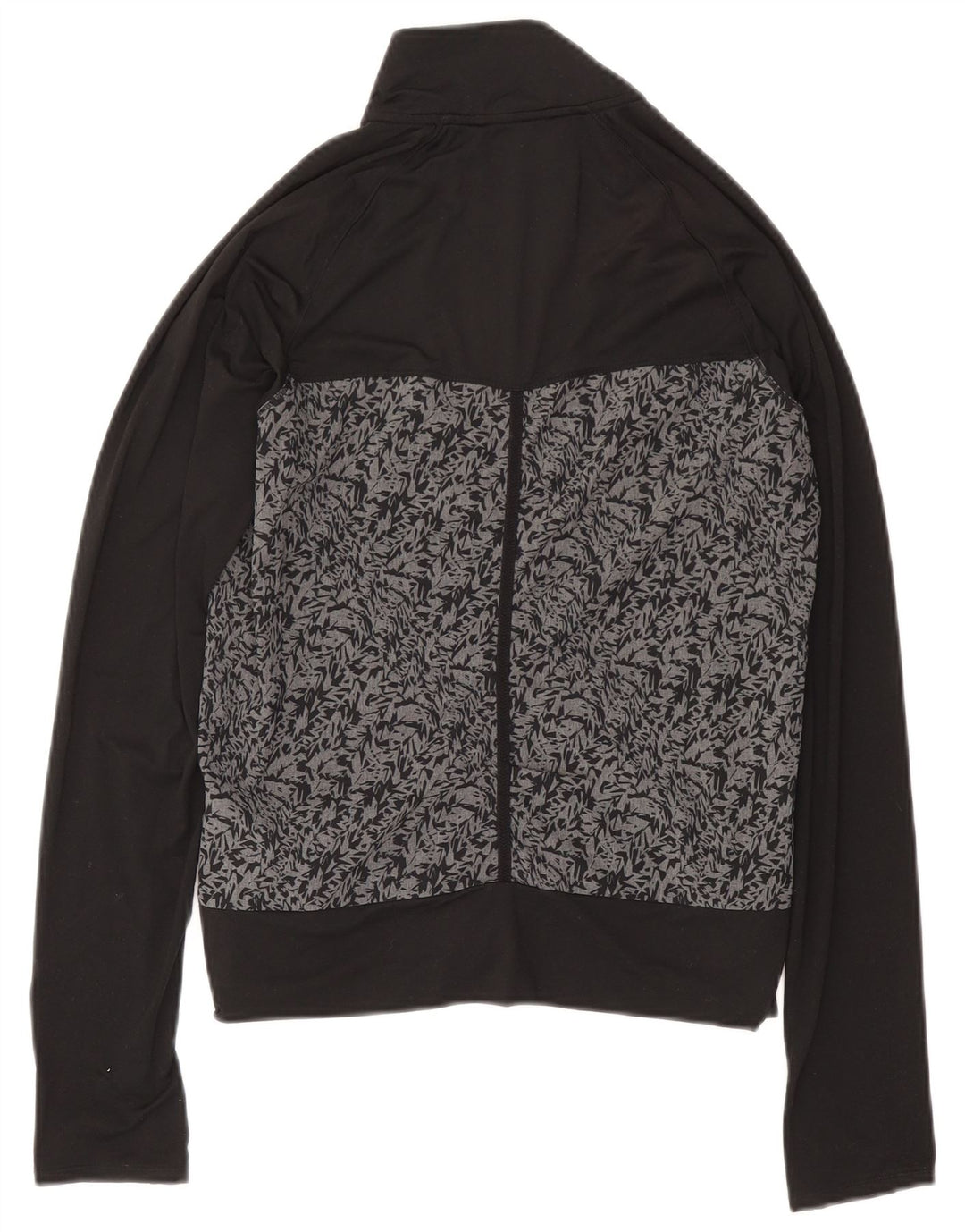 Adidas Damen-Trainingsanzug mit abstraktem Muster, Top-Jacke, UK 10, Größe S, Schwarz