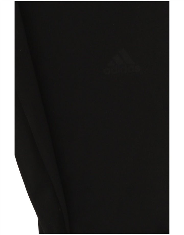 ADIDAS Damen Climalite Capri Leggings UK 10 Small Schwarz Polyester