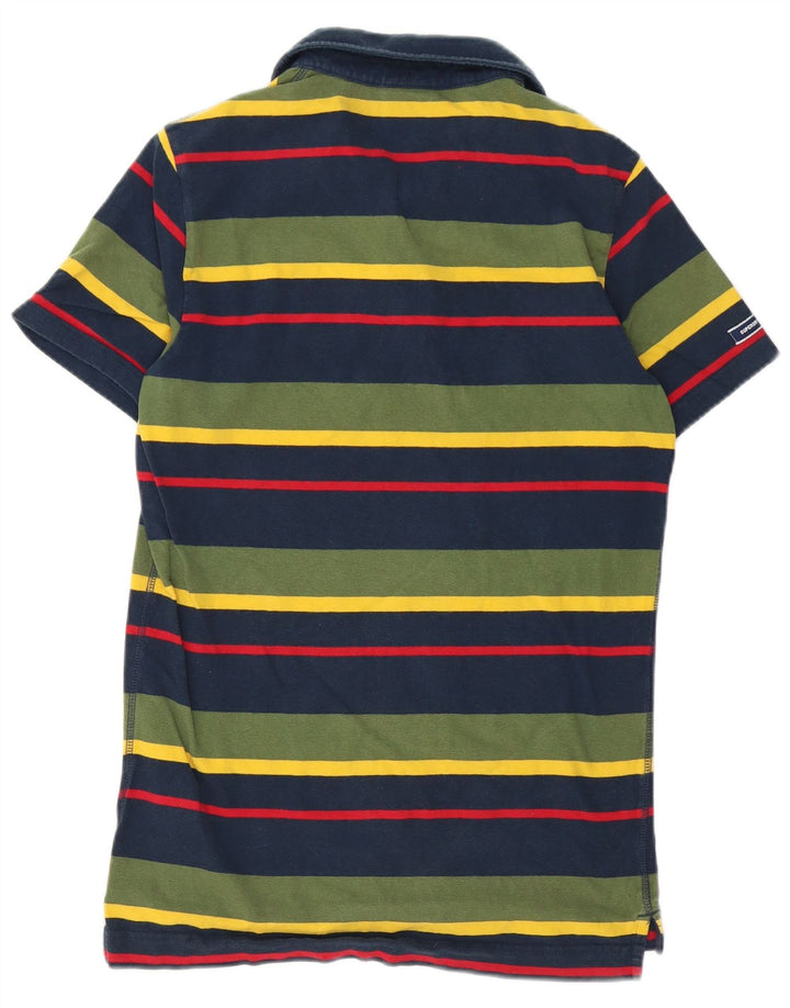 Superdry Herren-Poloshirt, klein, mehrfarbig, gestreift, Baumwolle