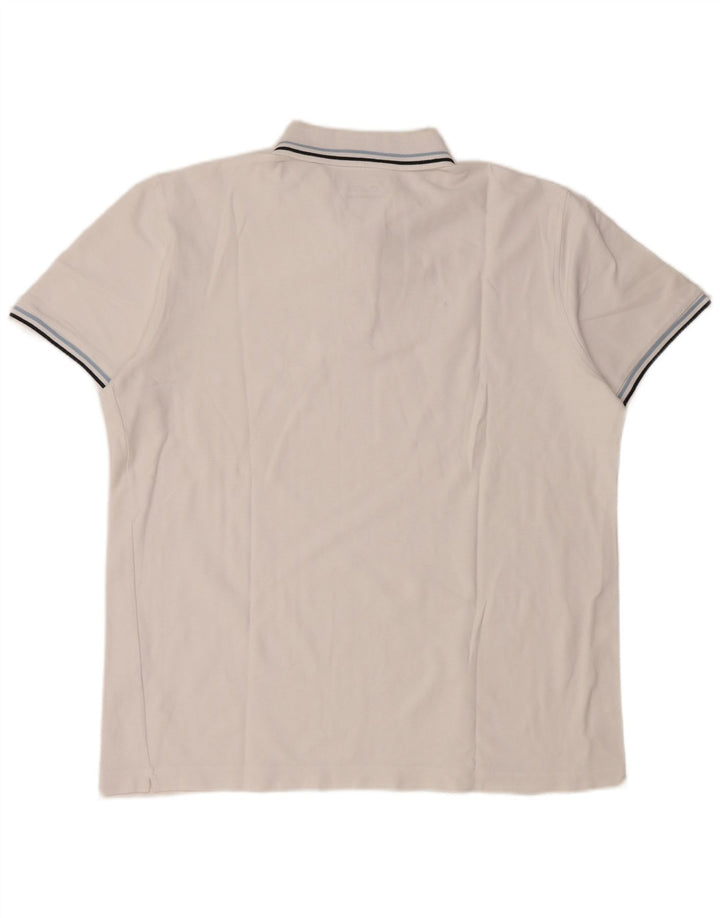Lotto Herren-Poloshirt XL, weiße Baumwolle