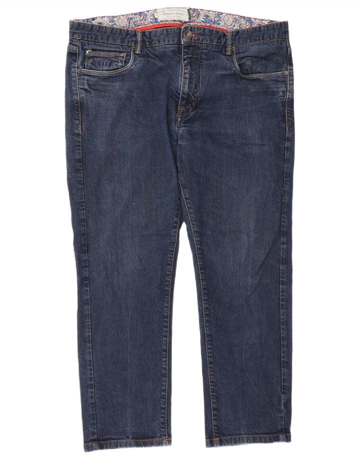 Henry Cottons Damen Crop Slim Jeans W36 L26 Blau