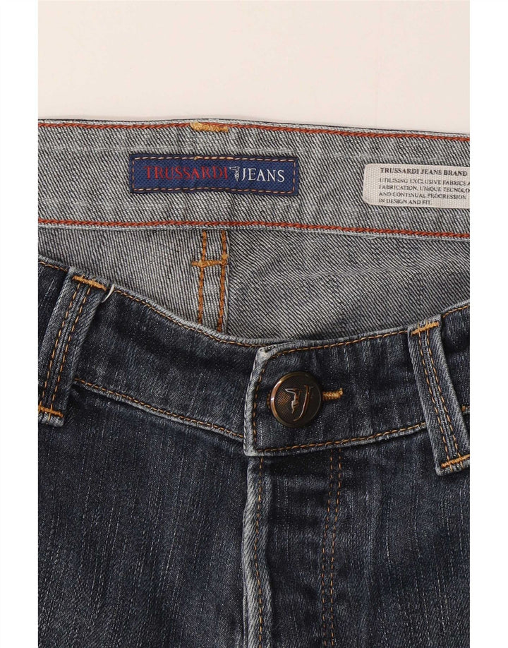 Trussardi Damen Slim Jeans W28 L30 Blau