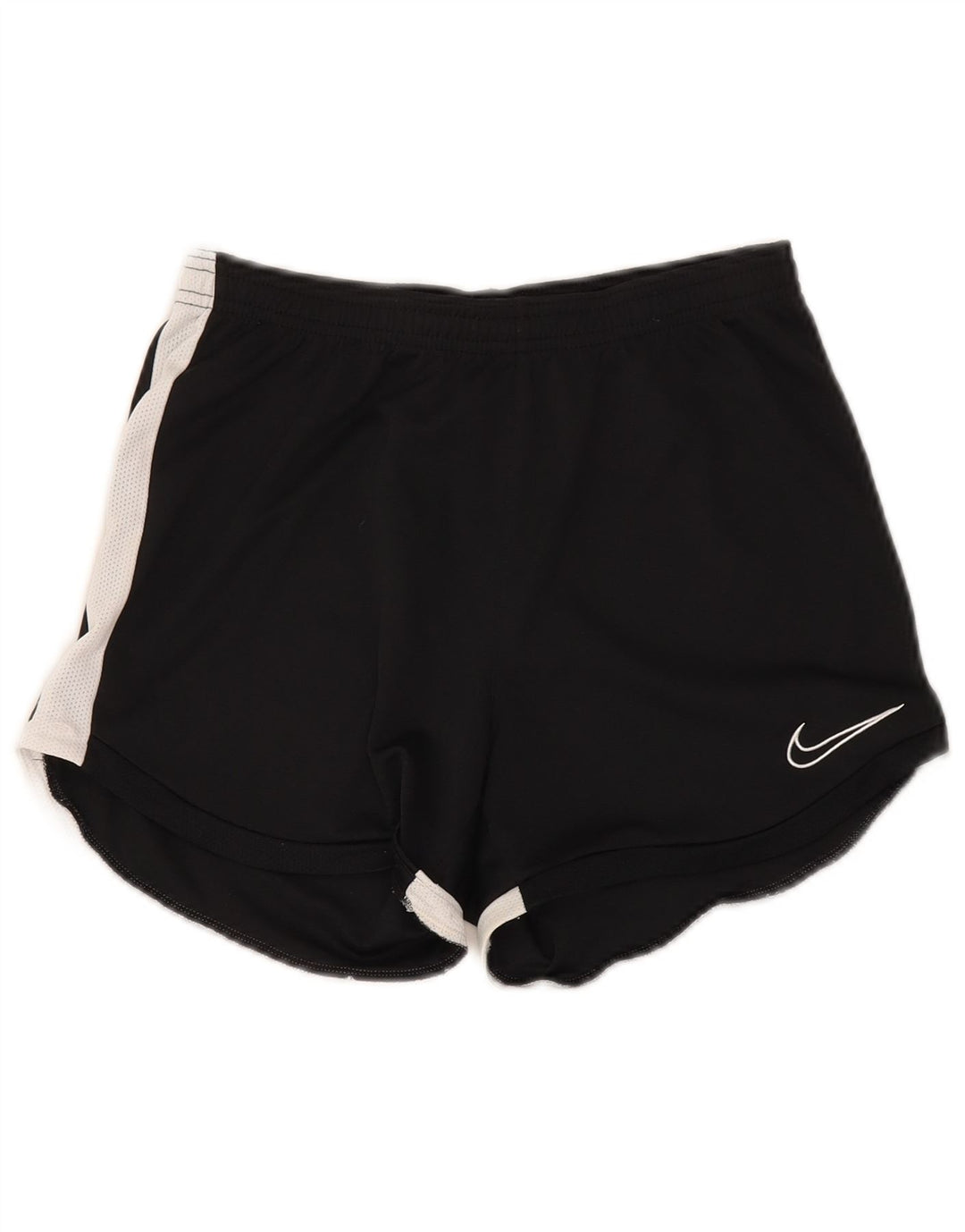 Nike Damen-Sportshorts UK 10 Small Schwarzes Colourblock-Polyester