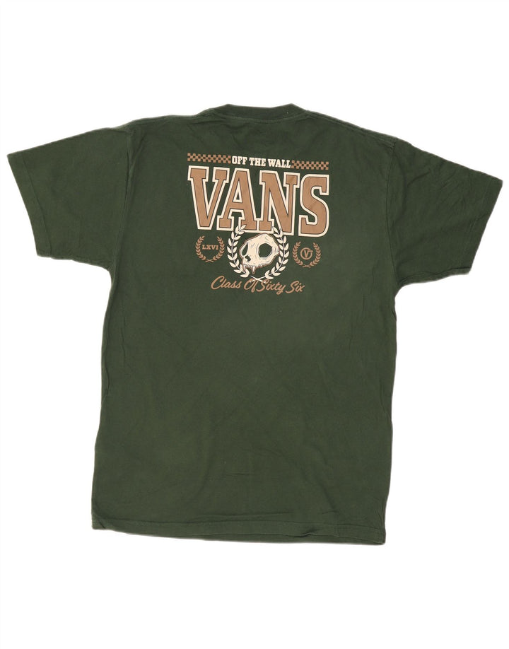 VANS Herren Grafik-T-Shirt-Oberteil aus mittelgrüner Baumwolle