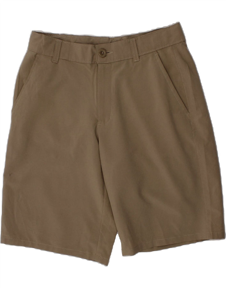 IZOD Boys Chino Shorts 11-12 Years W26  Khaki Polyester Vintage Izod and Second-Hand Izod from Messina Hembry 
