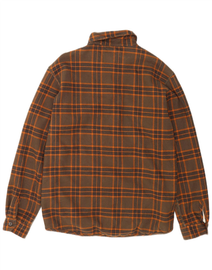 Carrera Herren Lumberjack Flanellhemd Mittelbraun kariert
