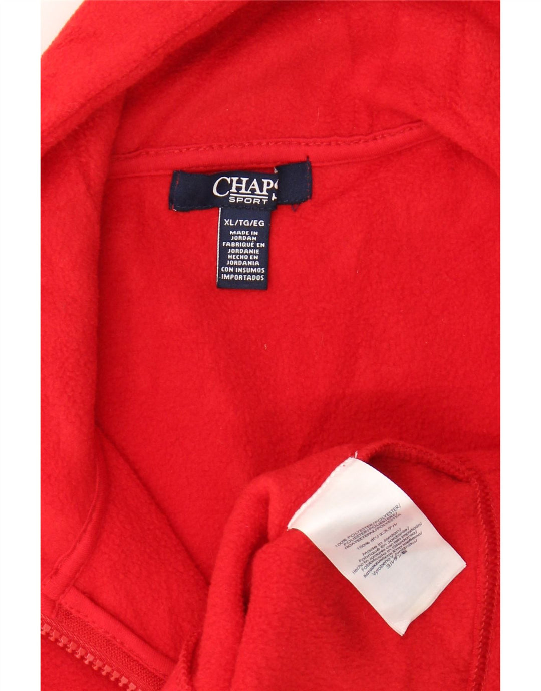 CHAPS Damen Fleeceweste UK 18 XL Rot Polyester