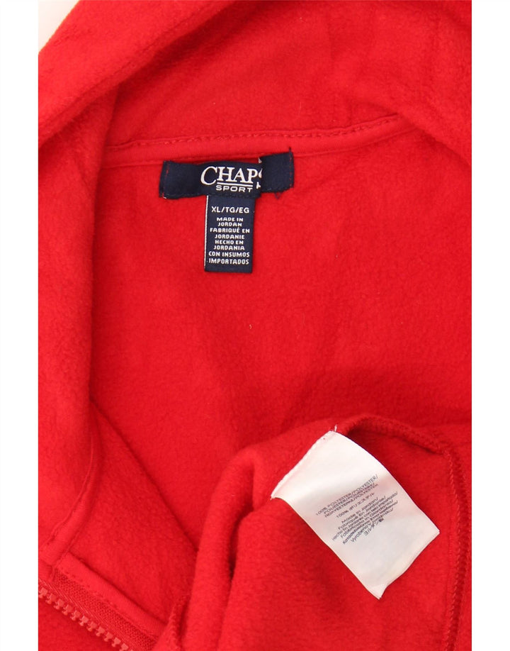 CHAPS Damen Fleeceweste UK 18 XL Rot Polyester