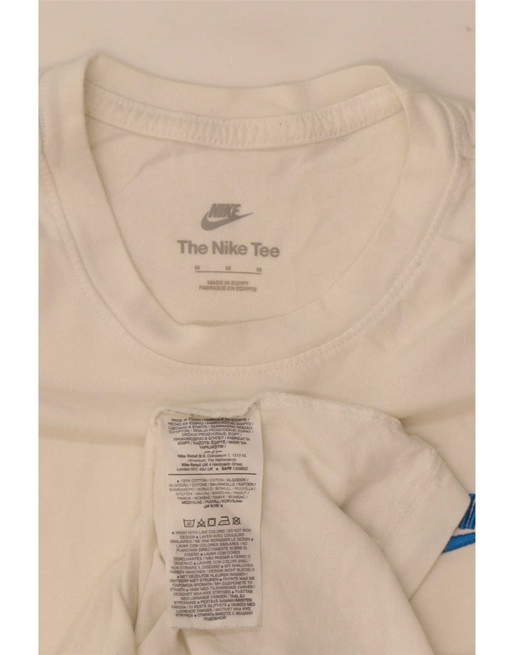 Nike Herren T-Shirt Top Medium aus weißer Baumwolle