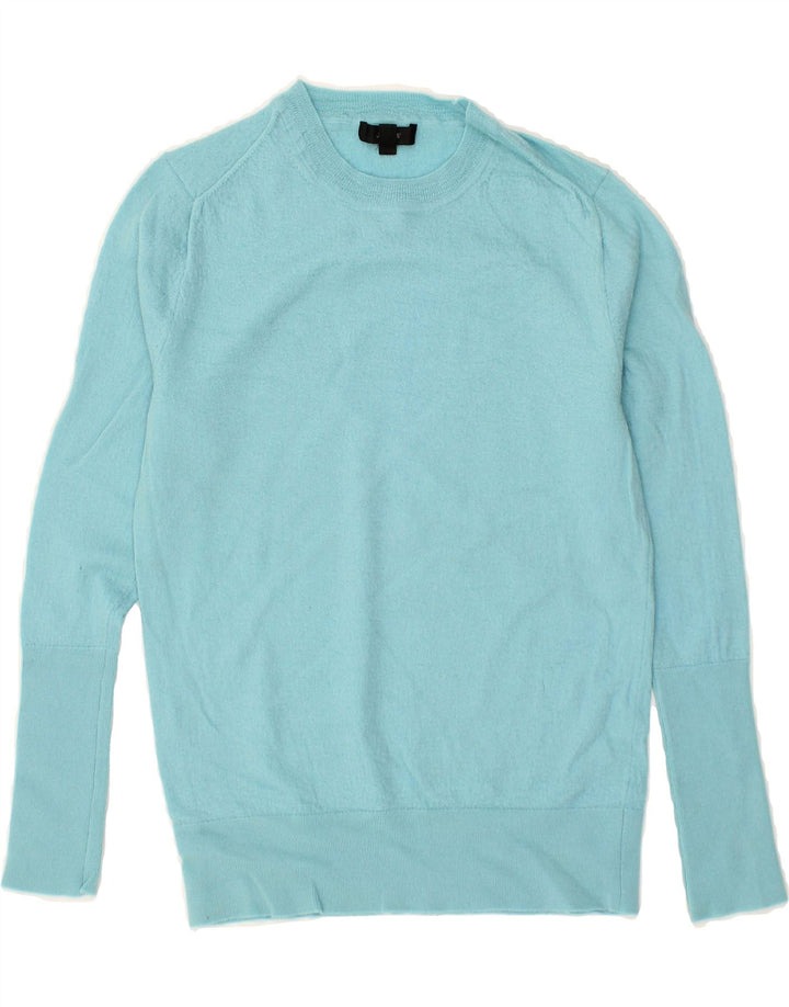 J. CREW Womens Crew Neck Jumper Sweater UK 10 Small Turquoise Vintage J. Crew and Second-Hand J. Crew from Messina Hembry 